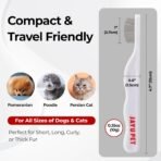 JAYU PET Facial Grooming Comb - Dog Eye Combs, Stress-free Eye Gunk Remover for Dogs & Cats, Pet Facial Brush, Cat Grooming Kit, Stainless Steel Deshedding Comb (1ea) - Image 8