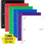 Five Star Spiral Notebooks, 1 Subject, College Ruled Paper, 100 Sheets, 11" x 8-1/2", Color Selected For You, 1 Count (06206) - Image 3
