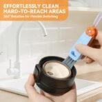 3 in 1 Cup Lid Gap Cleaning Brush Set, Multifunctional Bottle Cleaning Brush, Cup Lid Gap Cleaner, Home Kitchen Crevice Brush Tools(Multicolor) - Image 3