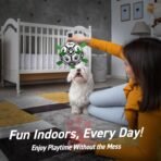 QDAN Dog Toys Dog Balls, World Cup Dog Soccer Ball with Straps, Dog Birthday, Herding Ball, Durable Balls for Small Medium Pet, Puppy Outdoor Toy (6 Inch) - Image 6