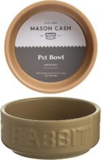 Mason Cash: Cane Rabbit Bowl - 5.2", 13.5oz - Tan Food-Water Feeding Dish, Durable Ceramic Stoneware, Microwave-Dishwasher Safe, Pet Feeding-Hydration - Image 8