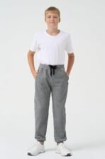 3 Pack Boys Fleece Sweatpants Athletic Soft Jogger Pants with Zipper Pockets Size 4-20 (No Pilling,No Fade) - Image 3