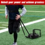 GADFISH Workout Fitness Sled, Weighted Sleds Push Gym Equipment for Adults & Kids, Compatible with 1" & 2" Weight Plates, Multi-Purpose Sled for Outdoor or Home Fitness Training - Image 5