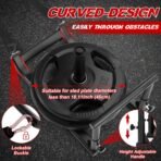 GADFISH Workout Fitness Sled, Weighted Sleds Push Gym Equipment for Adults & Kids, Compatible with 1" & 2" Weight Plates, Multi-Purpose Sled for Outdoor or Home Fitness Training - Image 7