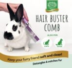Small Pet Select - Hair Buster Comb for Rabbits, Cats and Dogs, Metal Pet Comb for Shedding and Detangling, Grooming Tool for Small Pets with Long and Short Fur - Image 3