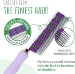 Small Pet Select - Hair Buster Comb for Rabbits, Cats and Dogs, Metal Pet Comb for Shedding and Detangling, Grooming Tool for Small Pets with Long and Short Fur - Image 4