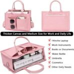 Canvas Tote Bag for Women,Women's Bags Crossbody Bags Work Laptop Tote Bag Large Handbags Purse for Travel Nurse Teacher - Image 4