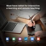 HUION Inspiroy H640P Drawing Tablet, 6x4 inch Digital Art with Battery-Free Stylus, 8192 Pen Pressure, 6 Hot Keys, Graphics Tablet for Drawing, Writing, Design, Teaching, Work with Mac, PC & Mobile - Image 4