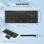 Multi-Device Wireless Bluetooth Keyboard with Touchpad-Wireless Keyboard with Multi-Touch Big Size Trackpad,Support 3 Devices for PC,Windows, Android, Chrome OS, Laptop, Tablet - Image 5