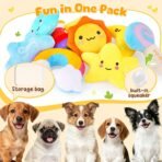 KIPRITII Whimsical Squeaky Dog Toys for Small Dogs & Puppies – Plush Toys Pack with Storage Bag, 9 Pcs Stuffed Puppy Chew Toys with Squeakers to Relieve Boredom - Image 3