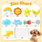 KIPRITII Whimsical Squeaky Dog Toys for Small Dogs & Puppies – Plush Toys Pack with Storage Bag, 9 Pcs Stuffed Puppy Chew Toys with Squeakers to Relieve Boredom - Image 6