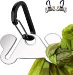 2PCS Dog Poop Bag Holder, Waste Holder for Dispenser Carrier, Hand Free Metal - Image 2