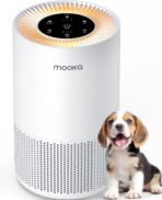 Air Purifiers for Home Large Rooms up to 1200ft², MOOKA H13 True HEPA Air Purifier for Bedroom Pets with Fragrance Sponge, Timer, Air Filter Cleaner for Smoke, Odor, Dander, Pollen (White) - Image 2