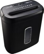 Amazon Basics 8-Sheet High Security Cross Cut Paper and Credit Card Shredder with P-4 Security, Auto Shut-off, Black - Image 2
