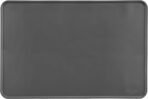 Amazon Basics Waterproof Anti-Slip Silicone Pet Food and Water Bowl Mat, 24 x 16 inches, Grey, Solid - Image 2