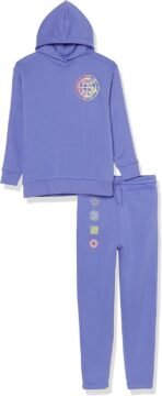 Amazon Essentials Unisex Kids' and Toddlers' Modern Sweatsuit Set, 2 Piece Hooded Outfit, Pack of 2 - Image 2