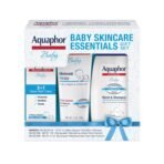 Aquaphor Baby Skin Care Essentials Gift Set with Baby Wash and Shampoo (16.9 Fl Oz) + Healing Ointment for Chapped Skin and Drool Rash (7Oz) + Diaper Rash Cream (3.5Oz), Hypoallergenic - Image 2