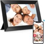 BIGASUO Digital Picture Frame, 10.1" Frameo Digital Frame WiFi with 32GB Memory, 1280x800 IPS Touch Screen, Send Photos/Videos from Your Phone Anywhere, Photo Gifts for Parents and Grandparents - Image 2