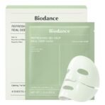 BIODANCE Refreshing Sea kelp Real Deep Mask, Overnight Hydrogel Face Mask, Calming, Oil & Sebum Control, Blemish Care, After Sun Care, Sunburn Relief, Korean Skin Care | 1.19oz(34g) x 4ea - Image 2