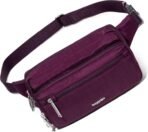 Baggallini Securtex Anti-theft Belt Bag 8.8"x5.5" Crossbody Fanny Pack for Women RFID Wallet Locking Zipper Travel Purse - Image 2