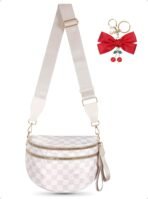 Bum Bag Crossbody Bag for Women | Spacious Bum Bags | Nylon Crossbody Fanny Packs | Purse Belt Purse for Travel Running, Fashion Holiday Gifts - Image 2