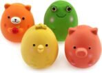 CHIWAVA 4PCS 2.4'' Squeak Latex Puppy Toy Funny Animal Sets Pet Interactive Play for Small Dog Assorted Color - Image 2