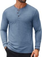 COOFANDY Men's Henley Shirts Long Sleeve Casual Button Shirts Fashion Lightweight Pullover Shirts - Image 2