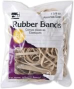 Charles Leonard Rubber Bands, 3/8 Ounce Bags, Amber, Assorted Sizes (56381) - Image 2