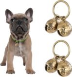 Copper Bell for Dog Collar, 4 PCS Brass Dog Bells Extra Loud Collar Bell for Pet Tracking Anti Lost Training Pets Pendant Accessories Anti Theft Bells for Little Dogs & Cats - Image 2