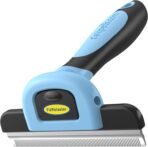 DakPets Deshedding Tool | Stainless Steel Grooming Brush for Shedding Fur Removal - Cats and Dogs - Image 2