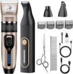 Dog Clippers for Grooming for Heavy Thick Hair&Coats,Low Noise Hair Trimmer,Rechargeable Cordless Pet Shaver, Dog Grooming Kit with Paw Trimmer Nail Grinder for Small Large Dogs - Image 2