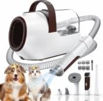 Dog Grooming Vacuum, Dog Grooming Kit with Pet Clipper Nail Grinder, 3 Suction Modes Dog Brush Vacuum with 6 Pet Grooming Tools (Auburn) - Image 2