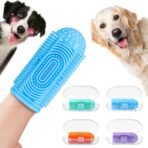 Dog Toothbrush Finger Toothbrush Dogs Tooth Brushing Kit 4Pack Dogs Finger Toothbrushes for Dog Teeth Cleaning& Dental Care Doges Tooth Brush Pet Toothbrush - Image 2