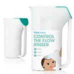 Frida Baby Control The Flow Bath Rinse Cup, Tear Free Rinser to Wash Hair and Body with Easy Grip Handle and Removable Rain Shower, Made in USA - Image 2