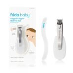 Frida Baby NailFrida Baby Nail Clippers & Nail File & Buffer for Newborns and Up, Safety Spyhole, Nickel Free, Curved Clipper to Fit Babies Nails - Image 2