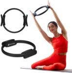 Gaiam Pilates Ring Fitness Circle - Lightweight & Durable Foam Padded Handles, Flexible Resistance Exercise Equipment for Toning Arms, Thighs/Legs & Core - Image 2