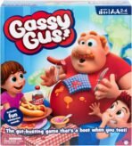Gassy Gus, Interactive Gut-Busting Game, Feed Gus Foods, Watch Out for Big Blast! Hilarious Sounds, 2-4 Players Ages 4+, with Inflatable Belly, 54 Cards, Instruction Manual, 1 Extra Belly Balloon - Image 2