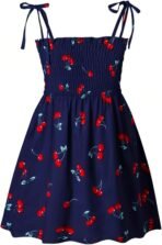 Girls Dresses, Toddler Dress, Little Toddler Girls' Flower Summer Strap Dresses,Backless Cute Floral Sundress for Kids - Image 2