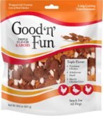 Good ‘n’ Fun Triple Flavor Kabobs Chews for All Dogs, 24 Ounces, Treat Your Dog to Long-Lasting Chews Made from Beef Hide, Real Chicken, Pork Hide, Duck and Chicken Liver - Image 2
