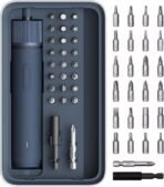 HOTO Electric Screwdriver Kit, Upgraded 1/4'' Hex 25 Bits, Magnetic Lid, Rechargeable Cordless Screwdriver, 1500mAh Battery, LED Light, Ideal for Furniture Assembly, Home Repair & Garage Projects - Image 2
