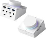 Hagibis Knob USB C Hub with Shortcut Buttons, RGB Type-C Docking Station with 5Gbps USB-C, 2 USB3.0, 3.5mm Jack, SD/Micro SD3.0, USB2.0 for MacBook iPad Pro Laptop (White AG) - Image 2