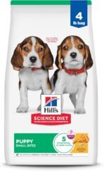 Hill's Science Diet Puppy, Puppy Premium Nutrition, Small Kibble, Dry Dog Food, Chicken & Brown Rice, 4.5 lb Bag - Image 2