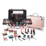 Hot Sugar All In One Makeup Set for Teenager Girls, Full Makeup Kit for Beginners Includes Eye Shadow Palette Blush Lip Gloss Lipstick Lip Pencil Eye Pencil Brush Mirror (Pink Heart) - Image 2