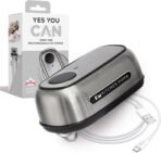 Kitchen Mama Orbit One Stainless Steel Rechargeable Electric Can Opener: Hands-free, USB-C Charging, Automatic Stop, Smooth Edge, Safety, Blade for Large Cans, Heavy Duty, Soda Can and Pop Can - Image 2