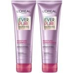 L'Oreal Paris Moisture Sulfate Free Shampoo and Conditioner Set, Hair Care for Color-Treated Hair with Rosemary Botanicals, EverPure, 1 Kit - Image 2