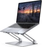 Lamicall Adjustable Laptop Stand, Portable Laptop Riser, Aluminum Laptop Stand for Desk Foldable, Ergonomic Computer Notebook Stand Holder for MacBook Air Pro, Dell XPS, HP (10-17.3'')- Silver - Image 2