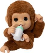 Little Live Pets My Baby Monkey Mango, 50+ Sounds and Reactions, Plush Interactive Monkey Toy Set with Accessories, Interactive Pets for Kids Ages 4+ - Image 2
