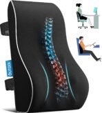 Lumbar Support Pillow for Office Chair, Office Home Essentials,Gifts for Mom,Dad, Back Support Pillow for Car, Chair Cushions,Back Pain Relief Improve Posture,Mesh Cover Double Adjustable Straps - Image 2