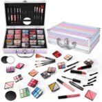 Makeup Kit for Women Girls, Fashionable Make Up Present Set for Beginners Professionals Traveler with Case, Makeup Essential with Eyeshadow Palette, Lip Gloss, Mascara,Foundation Face Primer(Rainbow) - Image 2