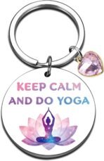 Meditation Yoga Keychain For Women Zen Birthday Christmas Appreciation Keychain For Yogis Wellness Coach Pilates Teacher Gifts - Image 2